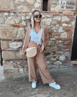 006 ✨KOMPLETTLOOK:  Zweiteiler in fließender Viskose – Hemd & Hose ✨