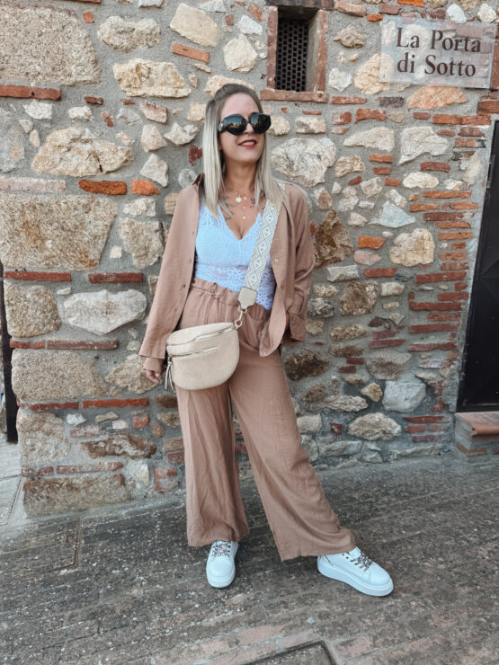 006 ✨KOMPLETTLOOK:  Zweiteiler in fließender Viskose – Hemd & Hose ✨