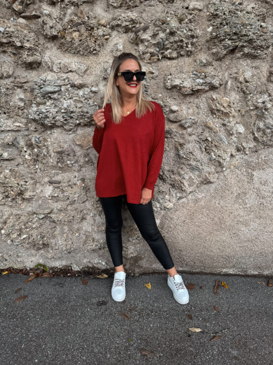 015 ✨ Weicher Longpulli mit V-Ausschnitt ✨ – Bild 2