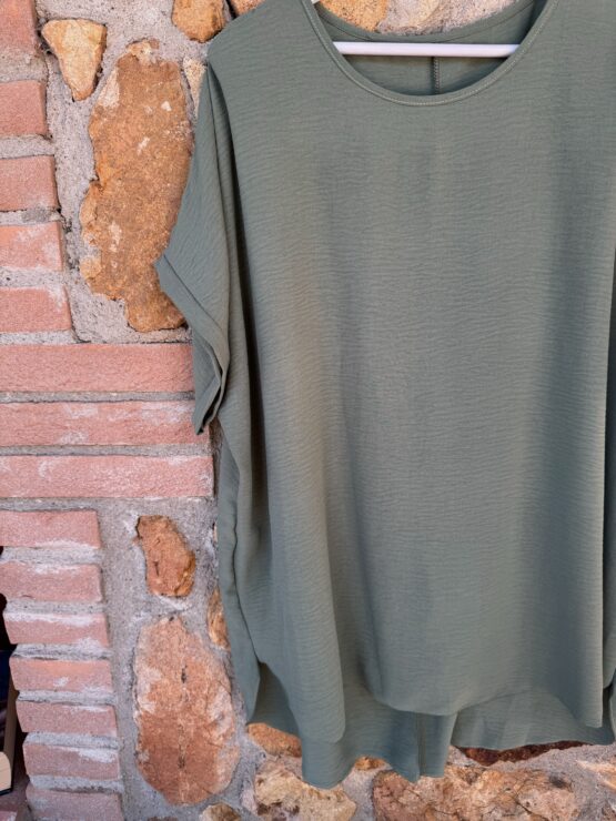007✨ Oversize Basic-Shirt mit Struktur – fließend & zeitlos ✨ – Bild 3