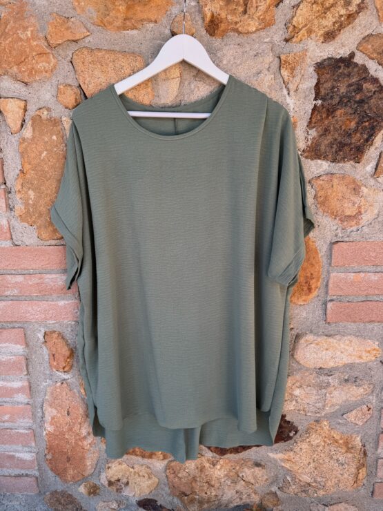 007✨ Oversize Basic-Shirt mit Struktur – fließend & zeitlos ✨ – Bild 5