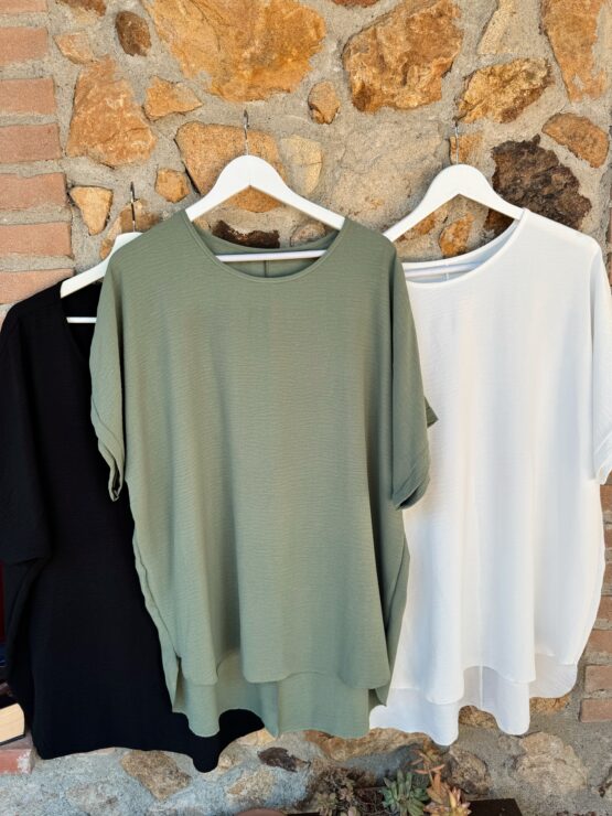 007✨ Oversize Basic-Shirt mit Struktur – fließend & zeitlos ✨ – Bild 7