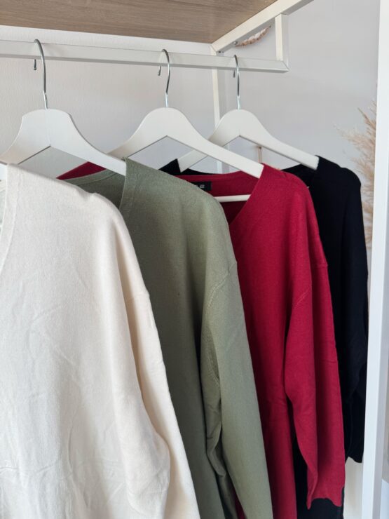 015 ✨ Weicher Longpulli mit V-Ausschnitt ✨ – Bild 3