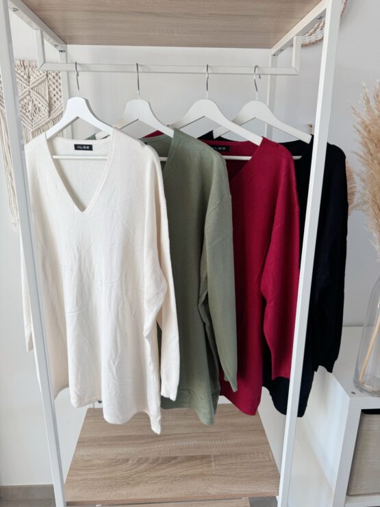 015 ✨ Weicher Longpulli mit V-Ausschnitt ✨ – Bild 5