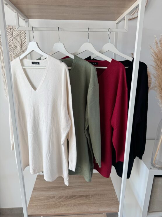 015 ✨ Weicher Longpulli mit V-Ausschnitt ✨ – Bild 6