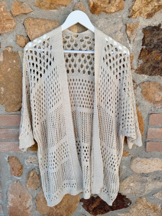 009 ✨ Häkel-Cardigan mit weiten Ärmeln – Boho-Flair für jeden Look ✨ – Bild 4
