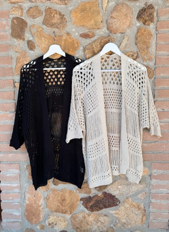 009 ✨ Häkel-Cardigan mit weiten Ärmeln – Boho-Flair für jeden Look ✨ – Bild 6