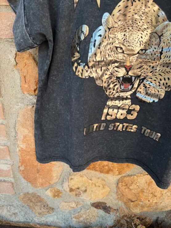 012 🐆 Def Leppard Vintage-Shirt im washed Look  – Bild 4