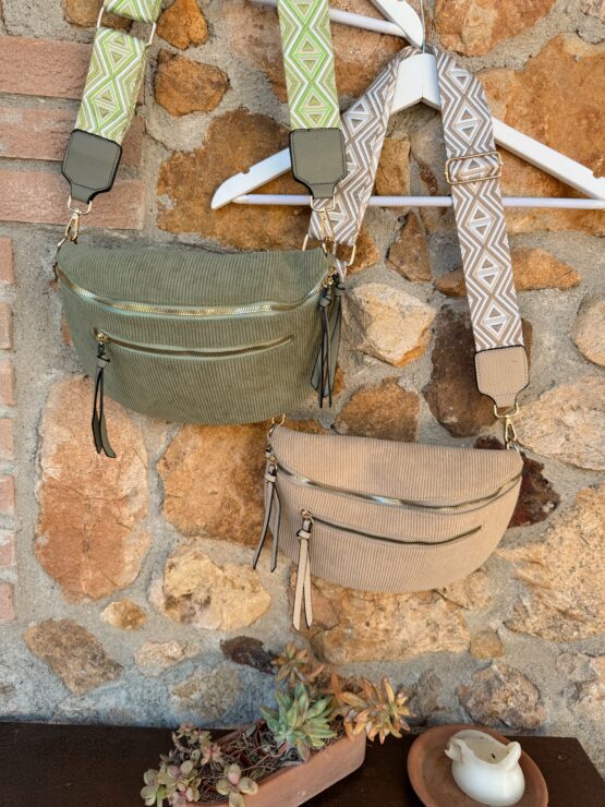 001 🎀 Gürteltasche Soft Cord mit Statement-Träger – Bild 9