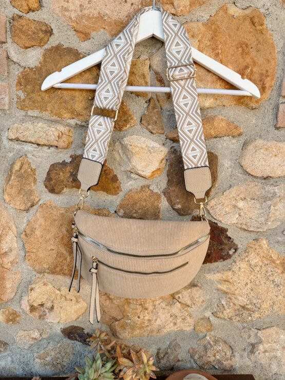 001 🎀 Gürteltasche Soft Cord mit Statement-Träger – Bild 8