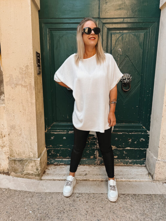 007✨ Oversize Basic-Shirt mit Struktur – fließend & zeitlos ✨ – Bild 9