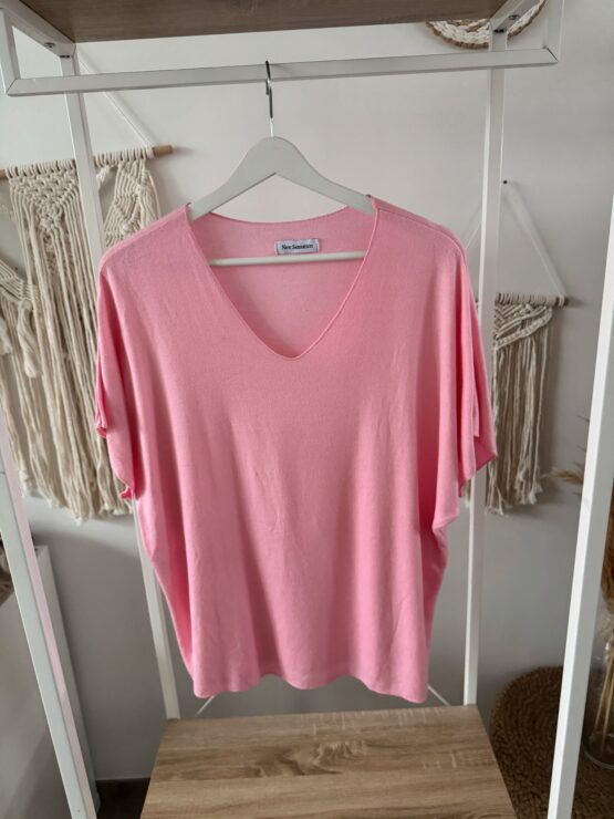 ☁️ Artikel 036 – Leichtes Oversize-Shirt mit V-Ausschnitt in vielen Farben ☁️ – Bild 20