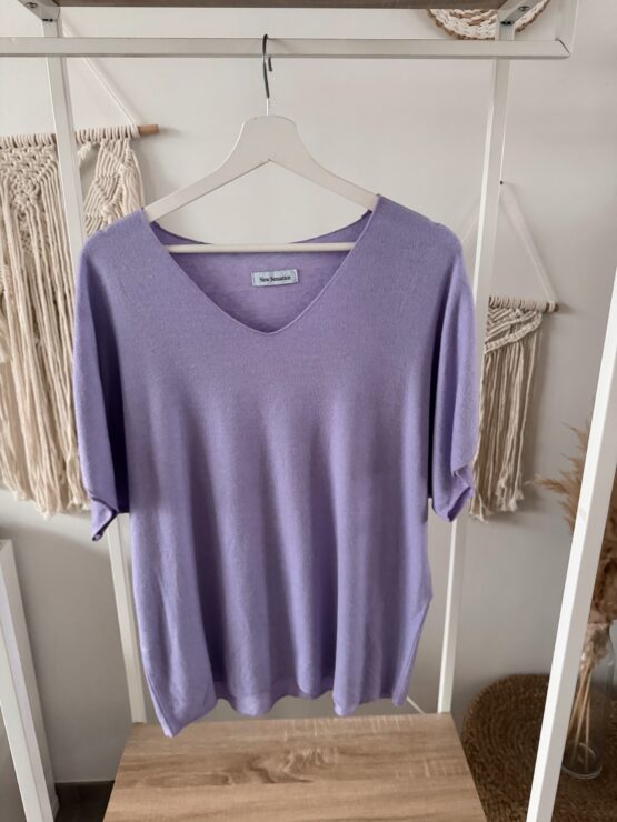 ☁️ Artikel 036 – Leichtes Oversize-Shirt mit V-Ausschnitt in vielen Farben ☁️ – Bild 19