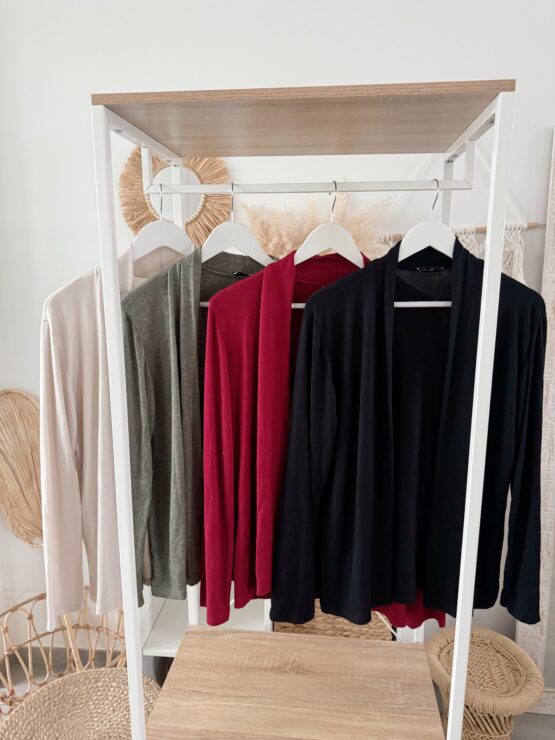 🧥 Artikel 035 – Feiner Basic-Cardigan zum Überwerfen in vielen Farben ✨