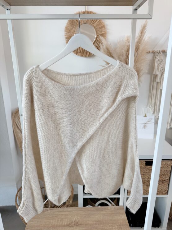 043 ✨ Cozy Chic – dein Strickpullover mit Wickel-Detail ✨ – Bild 5