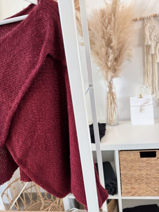 043 ✨ Cozy Chic – dein Strickpullover mit Wickel-Detail ✨ – Bild 8