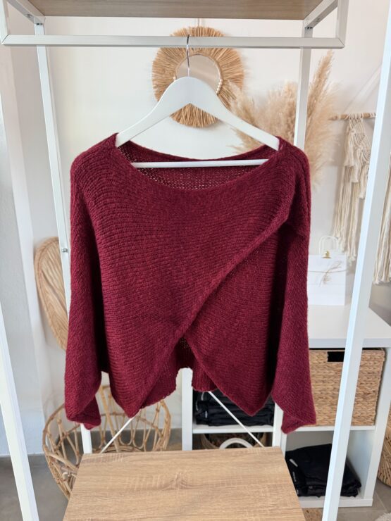 043 ✨ Cozy Chic – dein Strickpullover mit Wickel-Detail ✨ – Bild 10