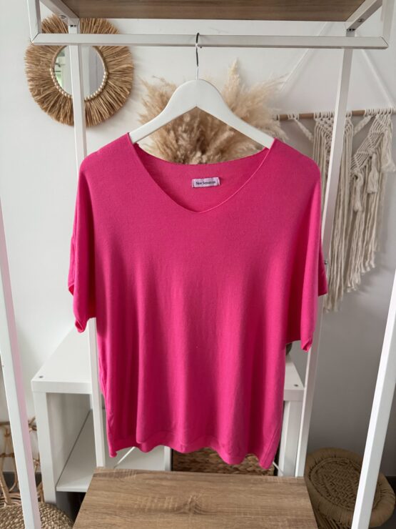 ☁️ Artikel 036 – Leichtes Oversize-Shirt mit V-Ausschnitt in vielen Farben ☁️ – Bild 16