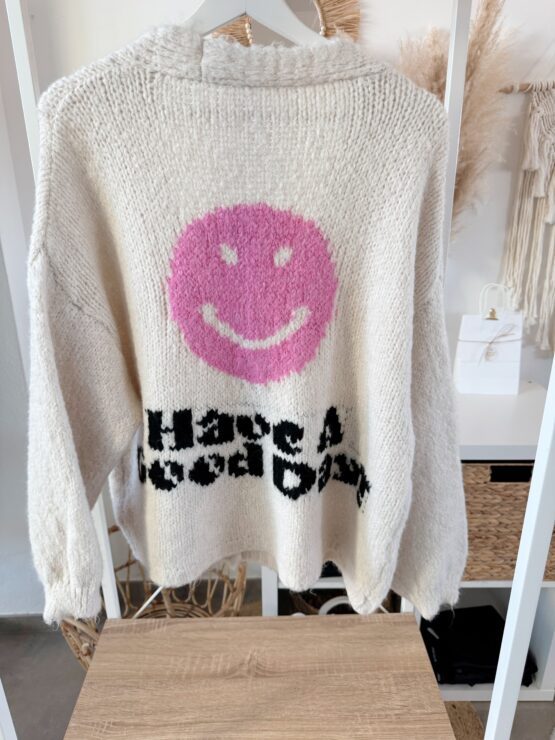 042 ✨ Cozy & Happy – deine Strickjacke mit Smiley ✨ - Image 2