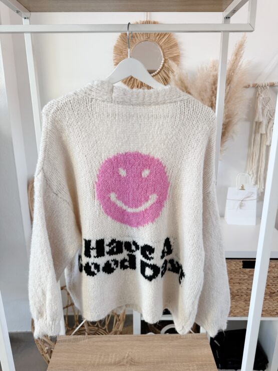 042 ✨ Cozy & Happy – deine Strickjacke mit Smiley ✨ - Image 3