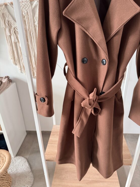 049 ✨ Klassischer Trenchcoat – dein eleganter Herbst-Liebling ✨bordeaux, schwarz, braun, grau – Bild 4