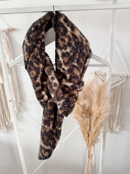 056 🐾 Wende-Schal im Leo-Design oder in Karo Optik – stylisch & kuschelig 🐾 – Bild 5
