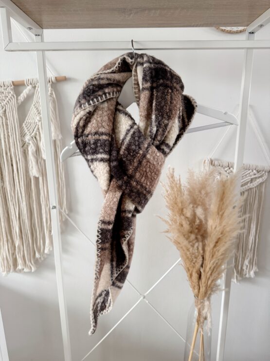 056 🐾 Wende-Schal im Leo-Design oder in Karo Optik – stylisch & kuschelig 🐾 – Bild 12