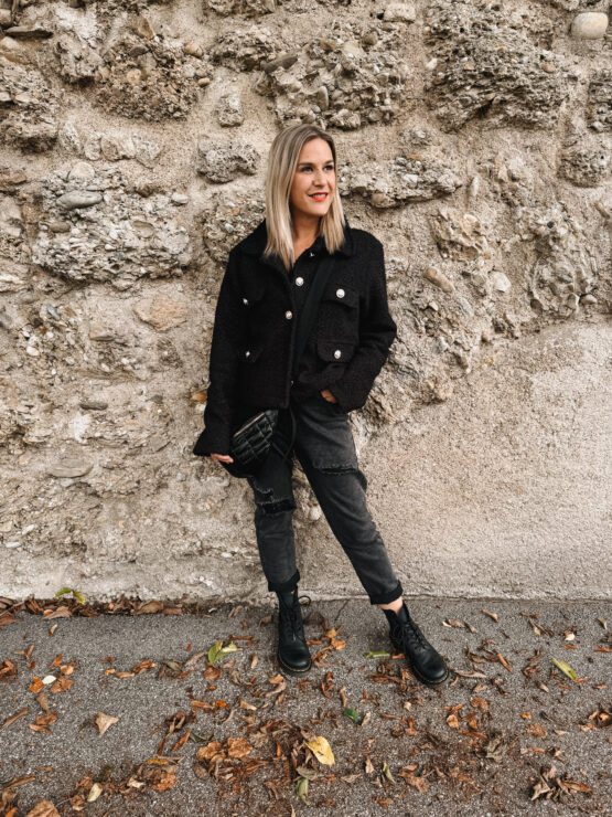 046 ✨ Eleganz trifft Cozy-Vibes – deine neue Bouclé-Jacke ✨in blau, khaki, schwarz, beige - Image 11