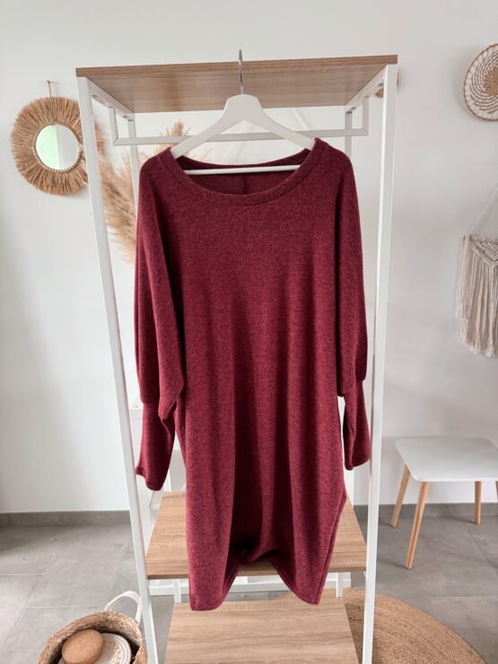 058 Pulloverkleid Midi Länge - Plus Size geeignet - in 5 Farben - Image 5