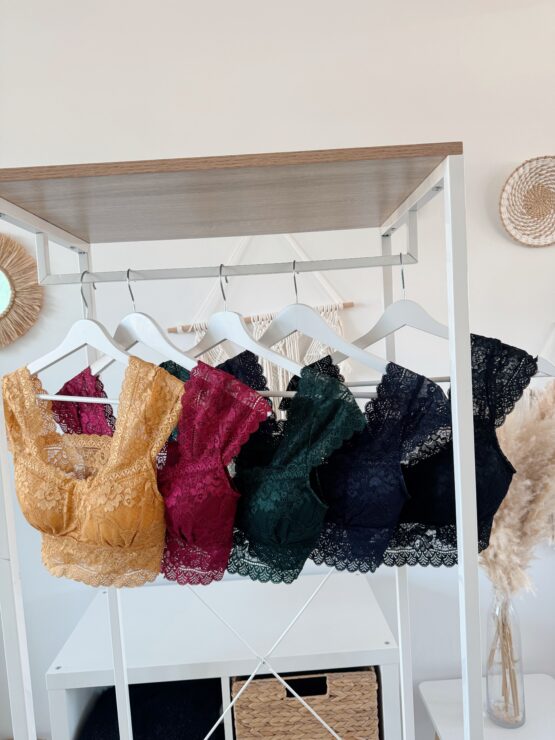 LIMITED EDITION BRA005 Bra mit Ärmel  in weinrot, senf, grün, blau & schwarz - Image 13