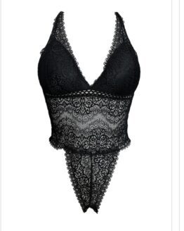 BC 103 ausgeschnittener Spitzen-Body im Tanga-Schnitt