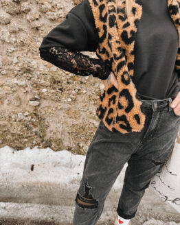 109 Shirt mit Spitzenärmeln