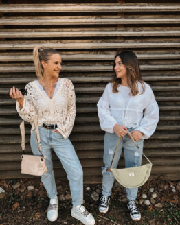 NS03 Lace Knit Cardigan – Creme / Weiß