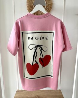 MAN07 Herren T - Shirt Ma Cherie rosa