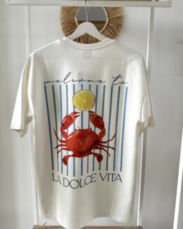 MAN04 Herren La Dolce Vita T- Shirt Offwhite